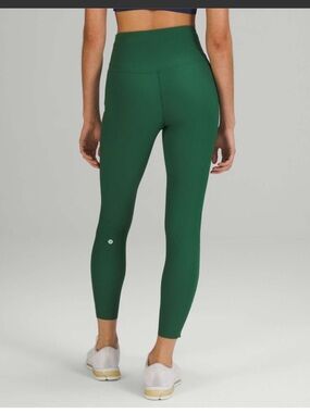 Lululemon Base Pace High-Rise Ribbed Tight 25" Leggings Everglade Green Size 6